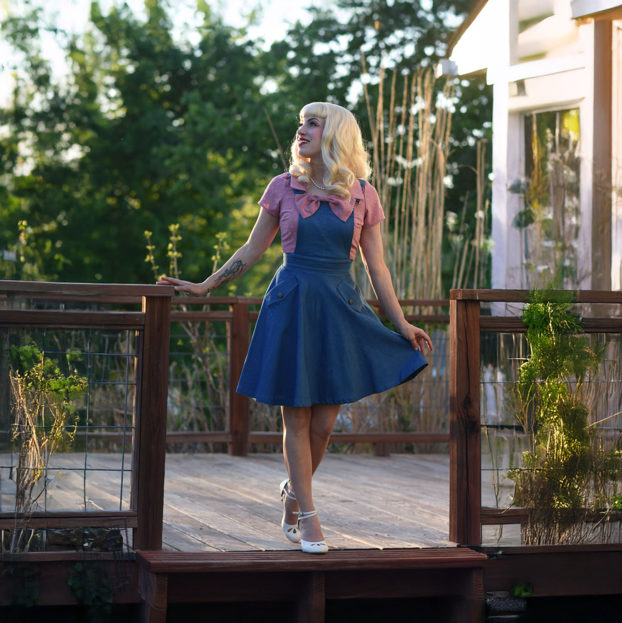 Bonnie Blouse in Vintage Rose