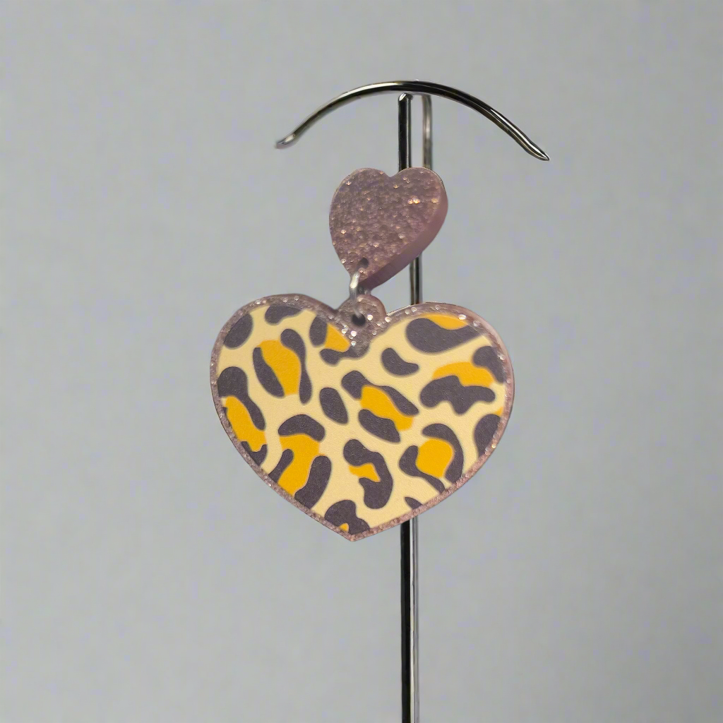 Wild at Heart Earrings - Leopard Print