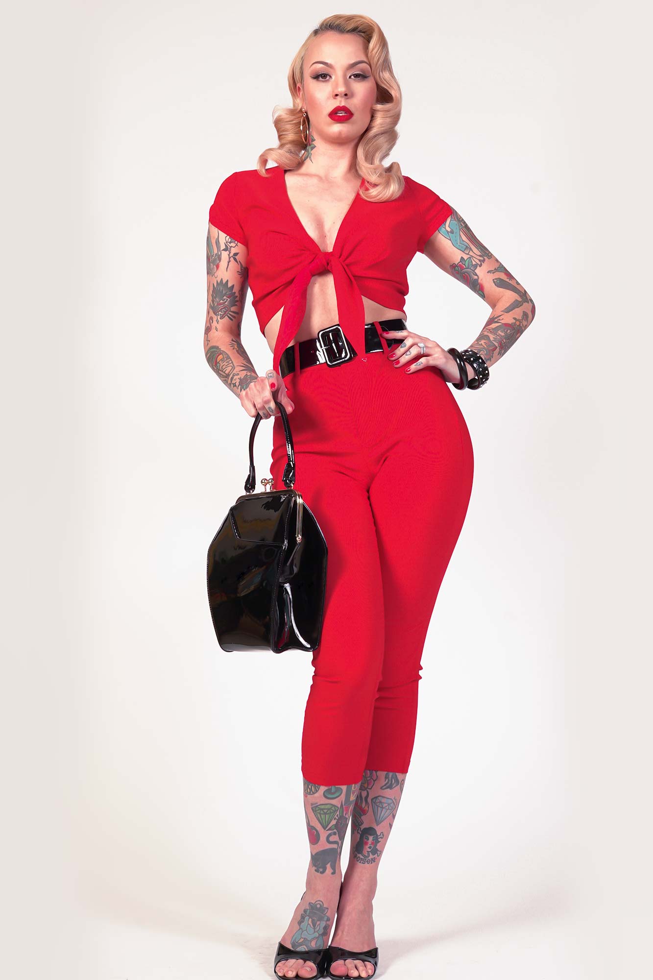 Luisa Capri in Pinup Red - Tatyana Clothing