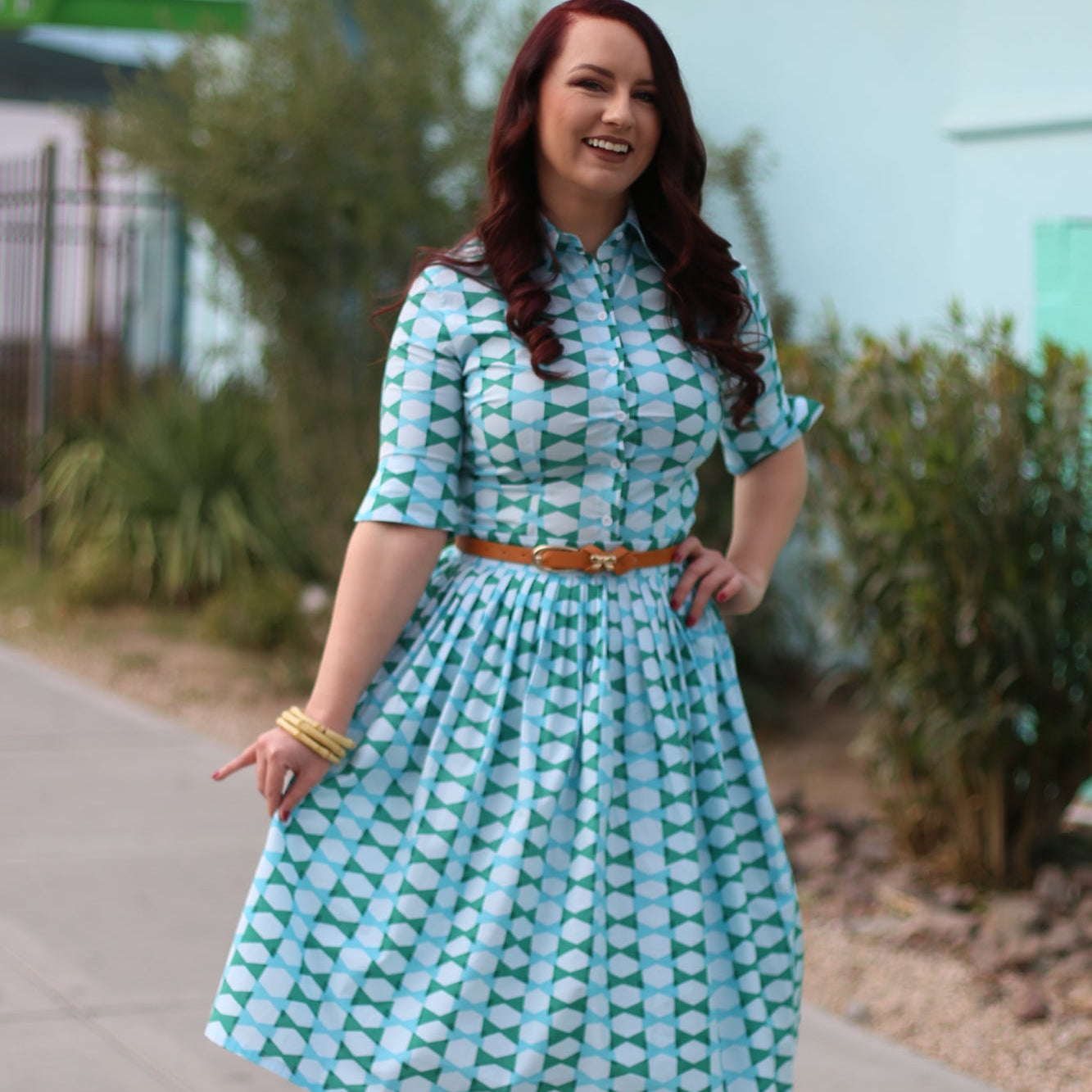 Gloria Pleated Retro Circle Skirt